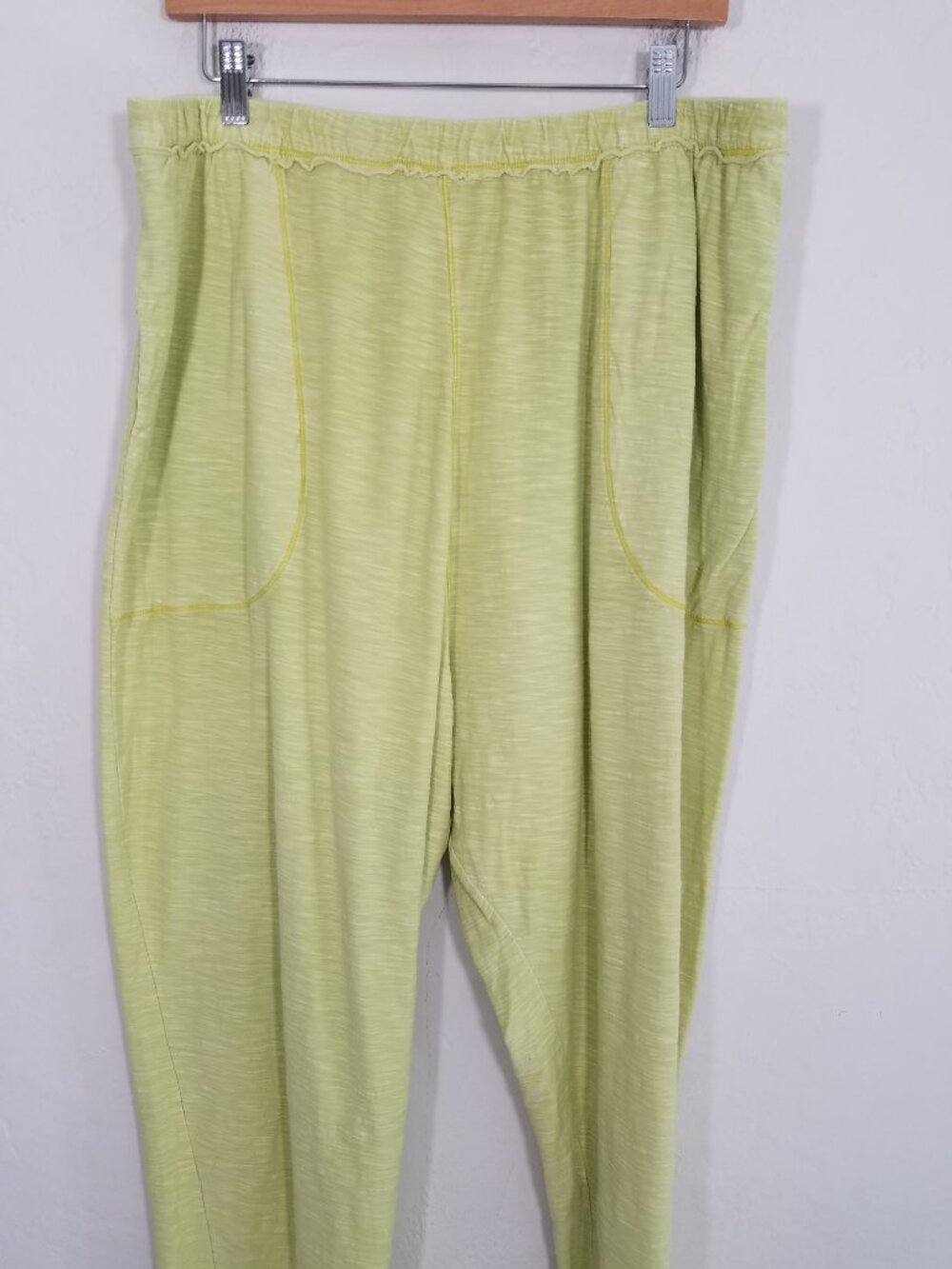 Intimately By Free People Cotton Pull-On Pants Green Size XL - Picture 2 of 6